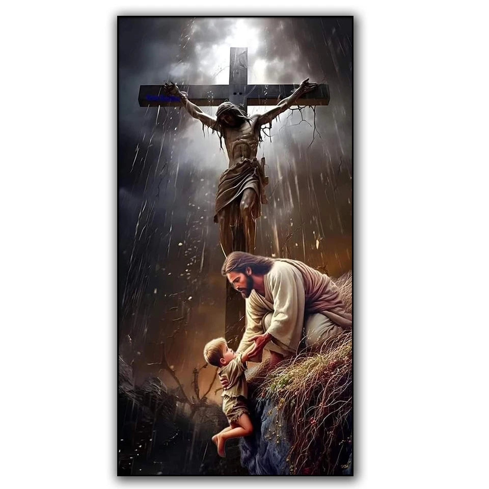 Jesus King James Version DIY Diamond Painting New 2025 Full Square Round Diamond Mosaic Embroidery Cross Stitch Craft Home Decor