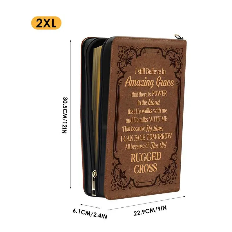 Bible Bags Creative Pattern Study Bible Cover With Handle Bible Book Cover For Scripture Study Bible Protector Bible Tote Bag