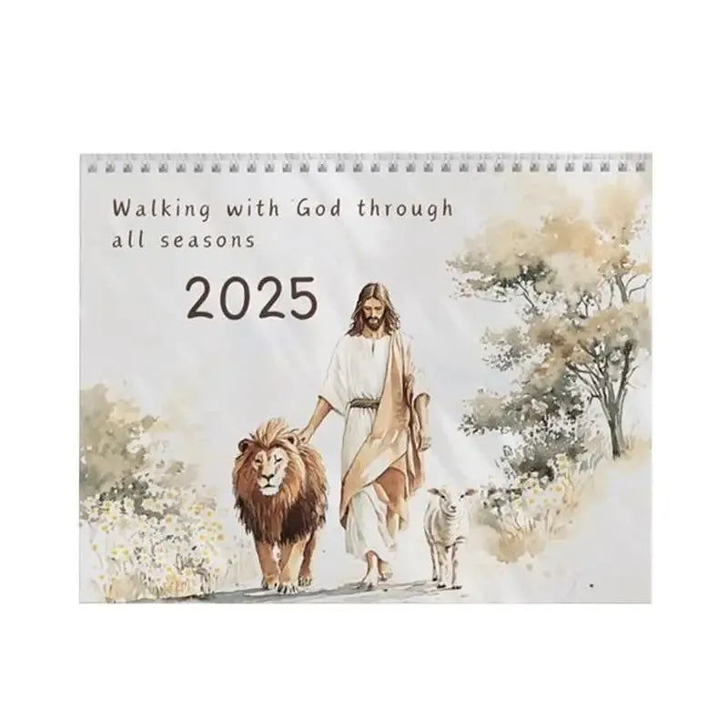Jesus Calendar 2025 Bible Verse Wall Calendar 2025 Christian Calendar Faith Jesus Monthly Planner Inspirational Religious Gifts