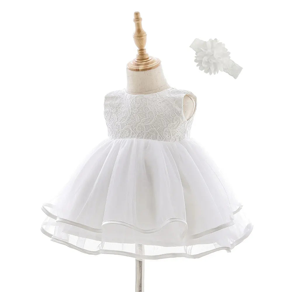 Hetiso Beige Baptism Infant Baby Girl Dresses Kids Party Dress Christening Dresses Newborn First Birthday Outfits Size 3-24 mont