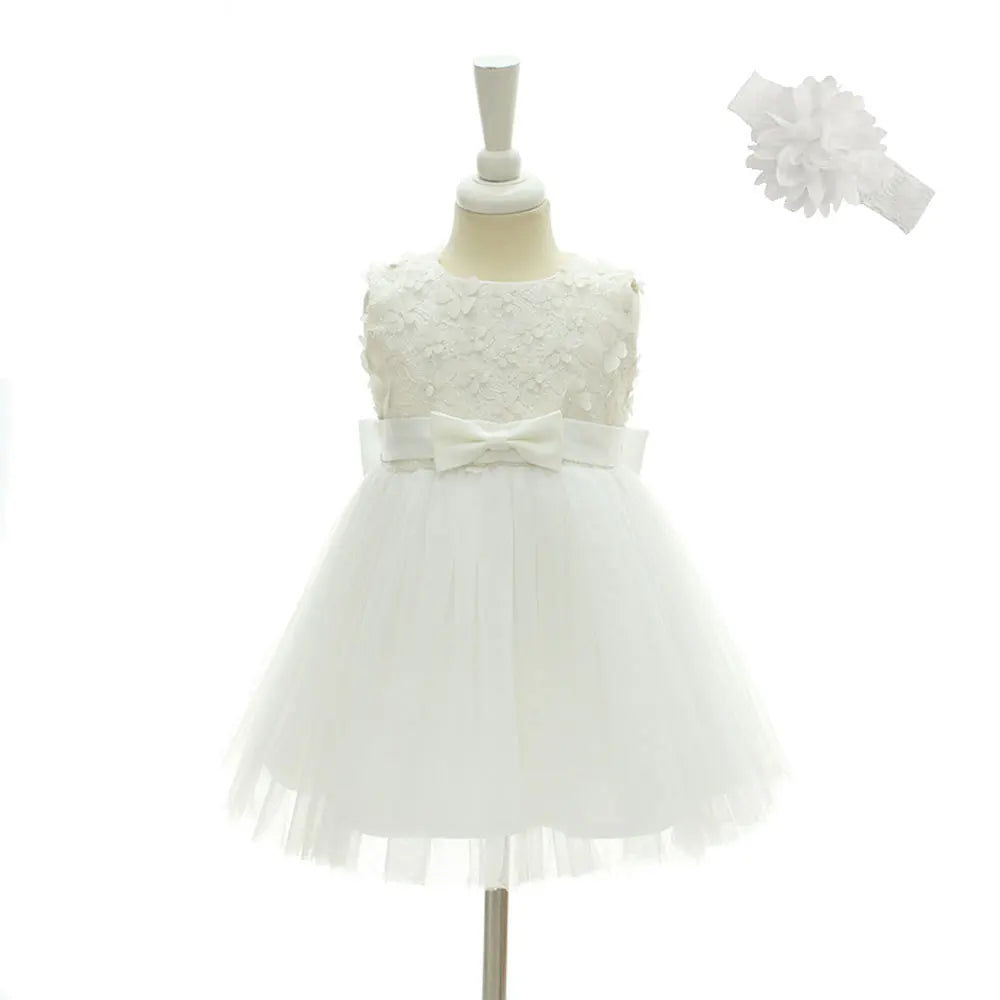 Hetiso Beige Baptism Infant Baby Girl Dresses Kids Party Dress Christening Dresses Newborn First Birthday Outfits Size 3-24 mont