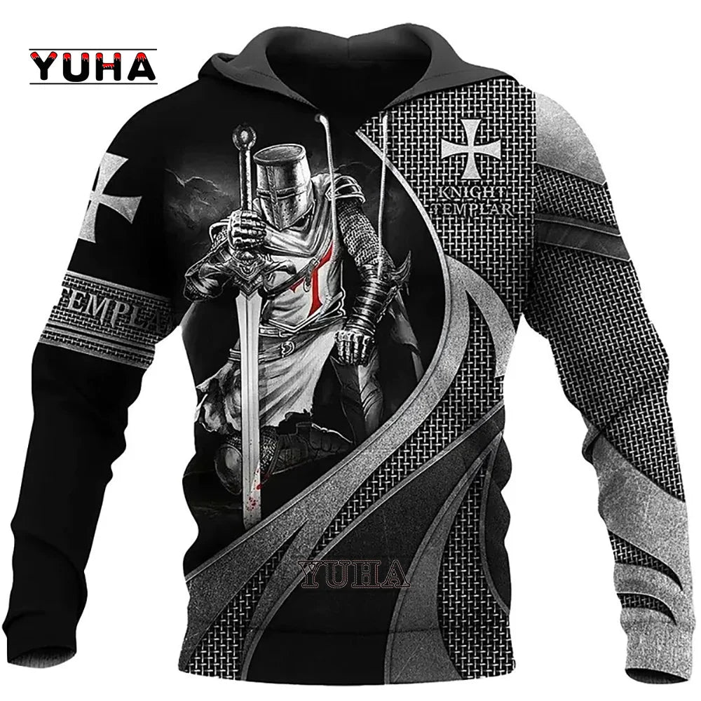 New Christian Jesus Men's Hoodie 3D Print Harajuku Clothes Fashion Hooded Sweatshirt Oversized Casual Pullover Tops