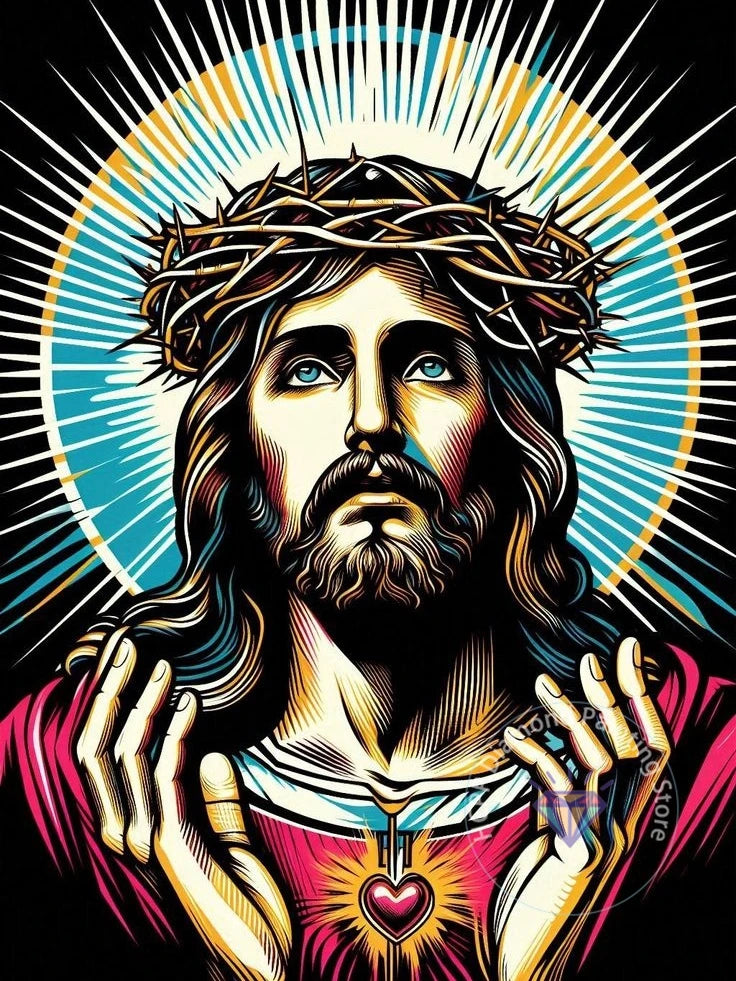 Jesus Christ Diamond Painting Kit 5D DIY Diamond Embroidery Cross Stitch Handmade Art Gift Crafts Home Decor Gift