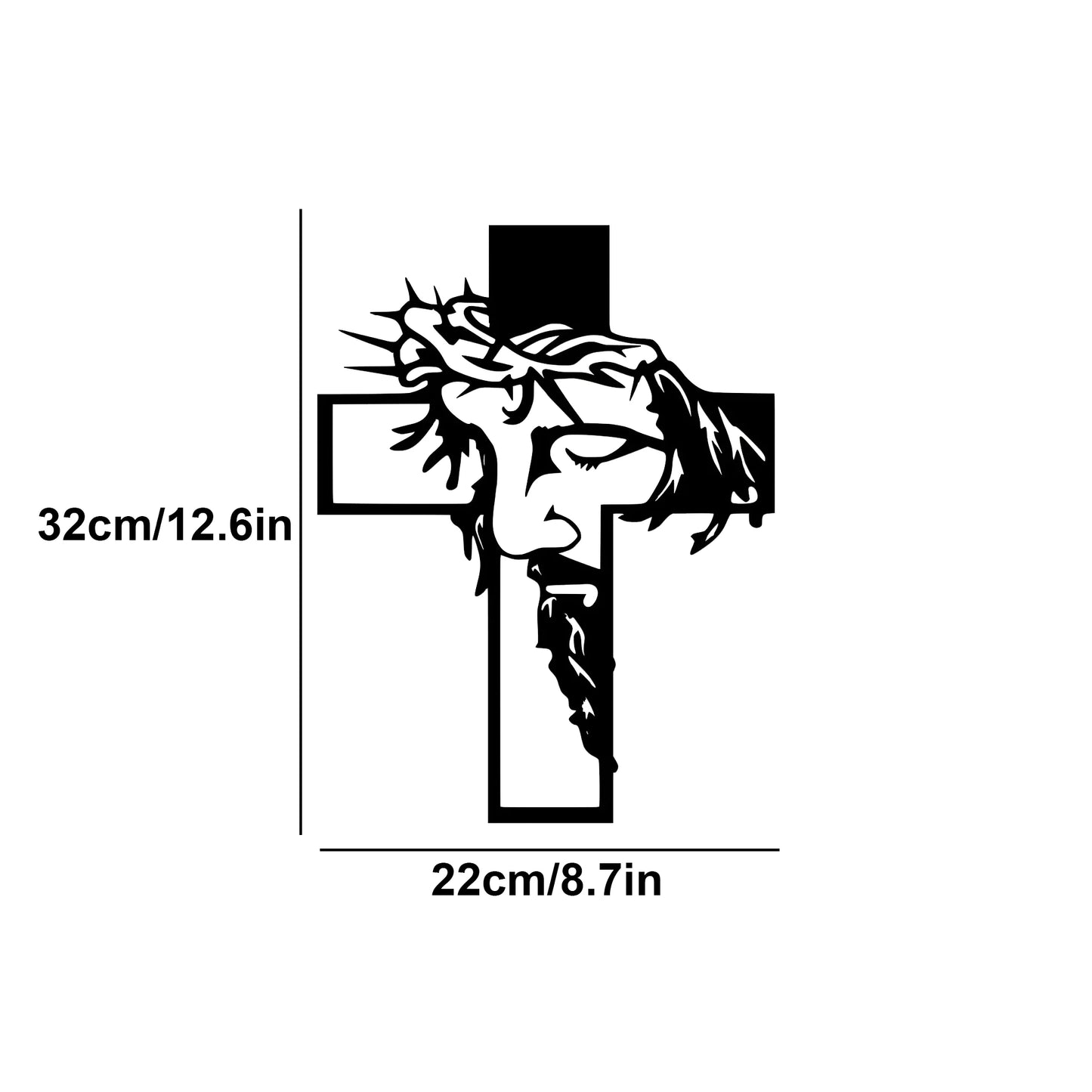 Jesus Cross Metal Wall Decor Religious Metal Wall Art Metal Crosses Wall Decor Metal Catholic Crosses Wall Decor
