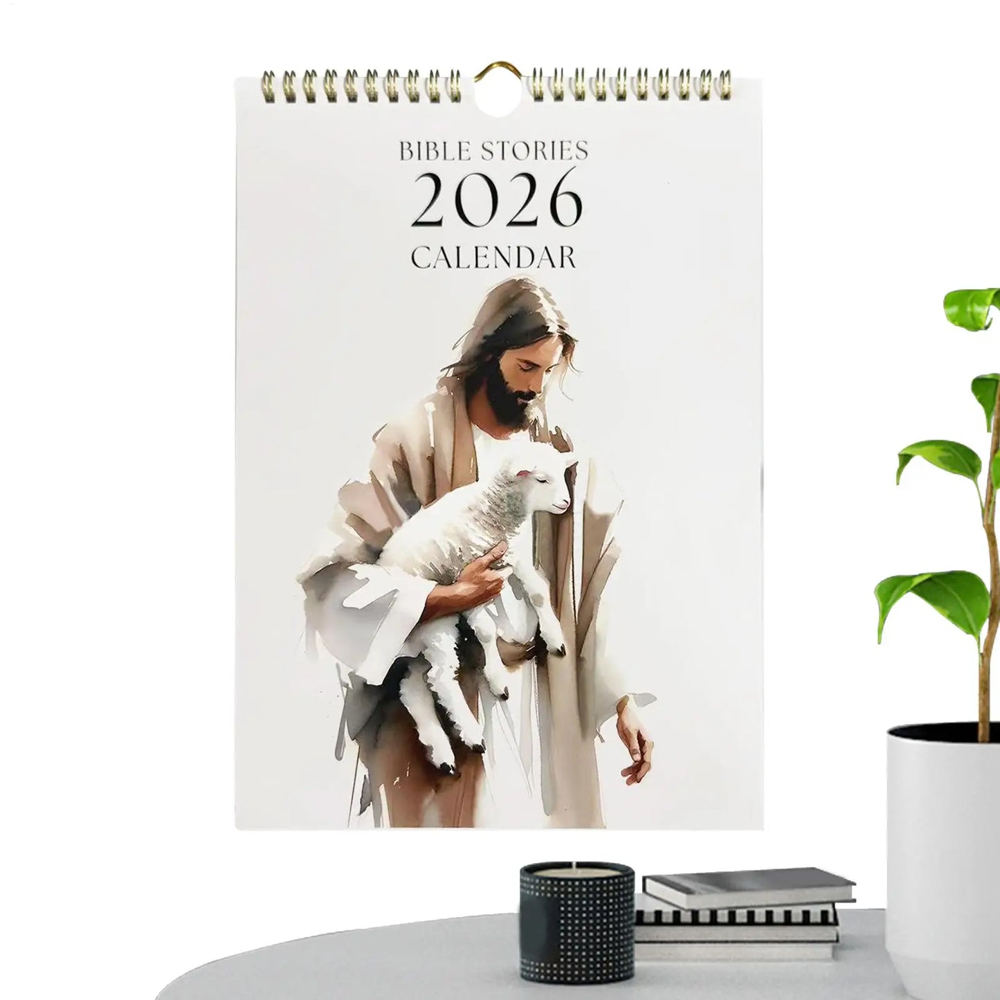 2026 Calendar 2026 Bible Story Calendar Hangable Planner Wall Decoration For Daily Planning Home Workplace Classroom Dorm Family