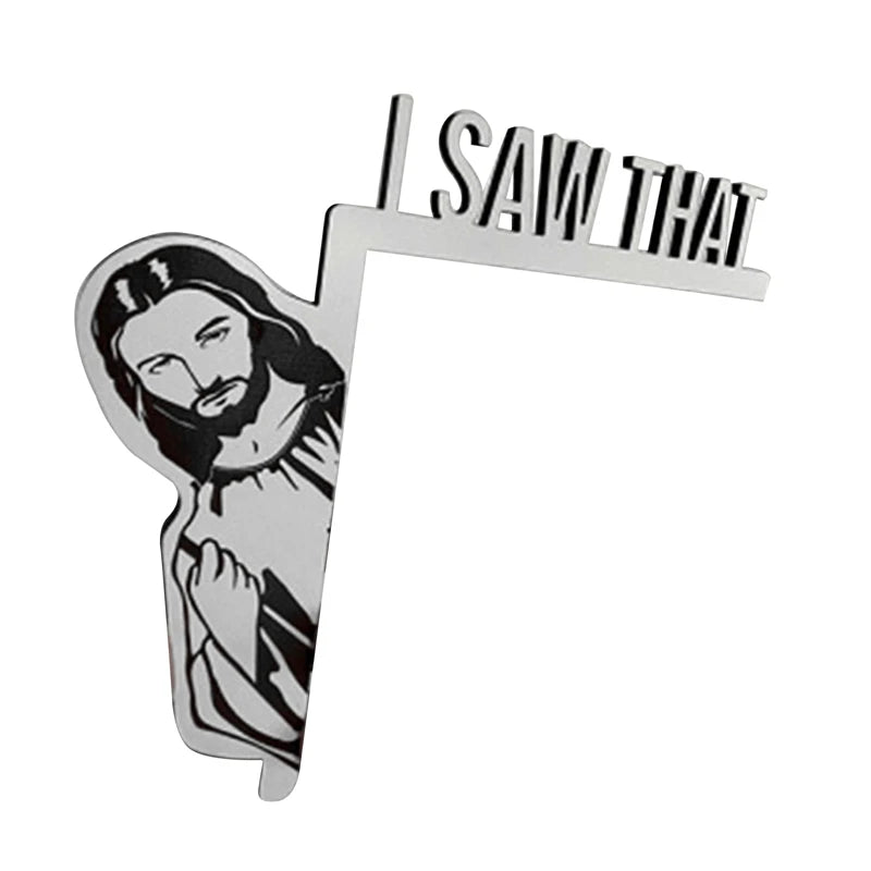 Funny Jesus Door Hanger Funny Home Decor NEW Jesus I Saw That Creative Home Decor Jesus I Saw That I Over Wood Door Jesus Sign