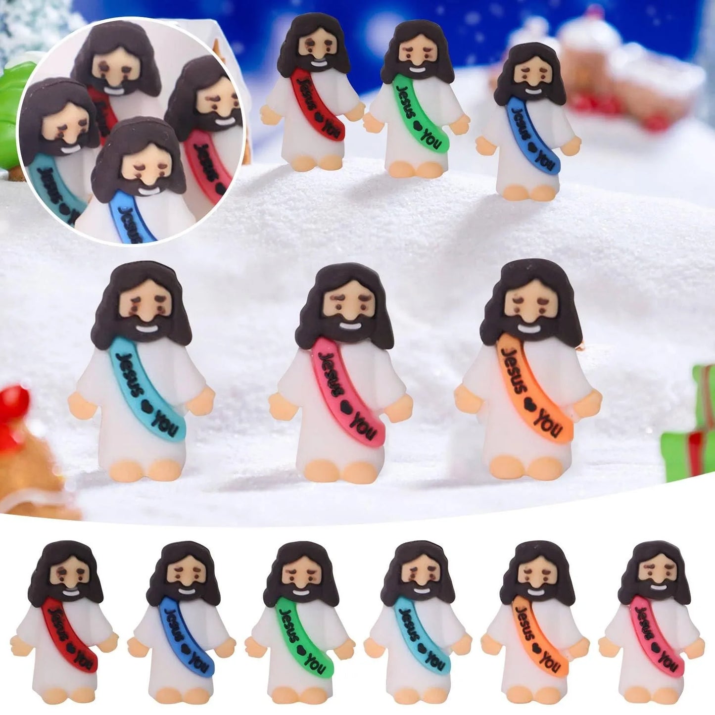 Jesus Ornament High Quality Religious Statues Christianity Savior Dolls, Religious Items Religious Party Favors Easter Gifts