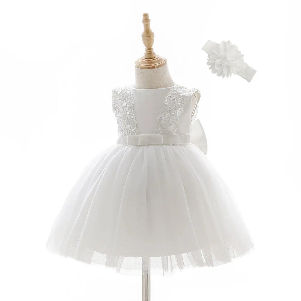 Hetiso Beige Baptism Infant Baby Girl Dresses Kids Party Dress Christening Dresses Newborn First Birthday Outfits Size 3-24 mont