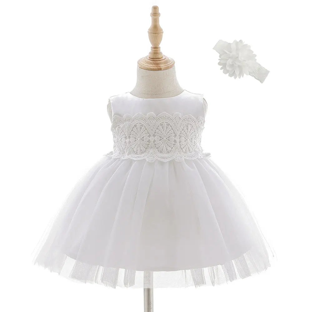 Hetiso Beige Baptism Infant Baby Girl Dresses Kids Party Dress Christening Dresses Newborn First Birthday Outfits Size 3-24 mont