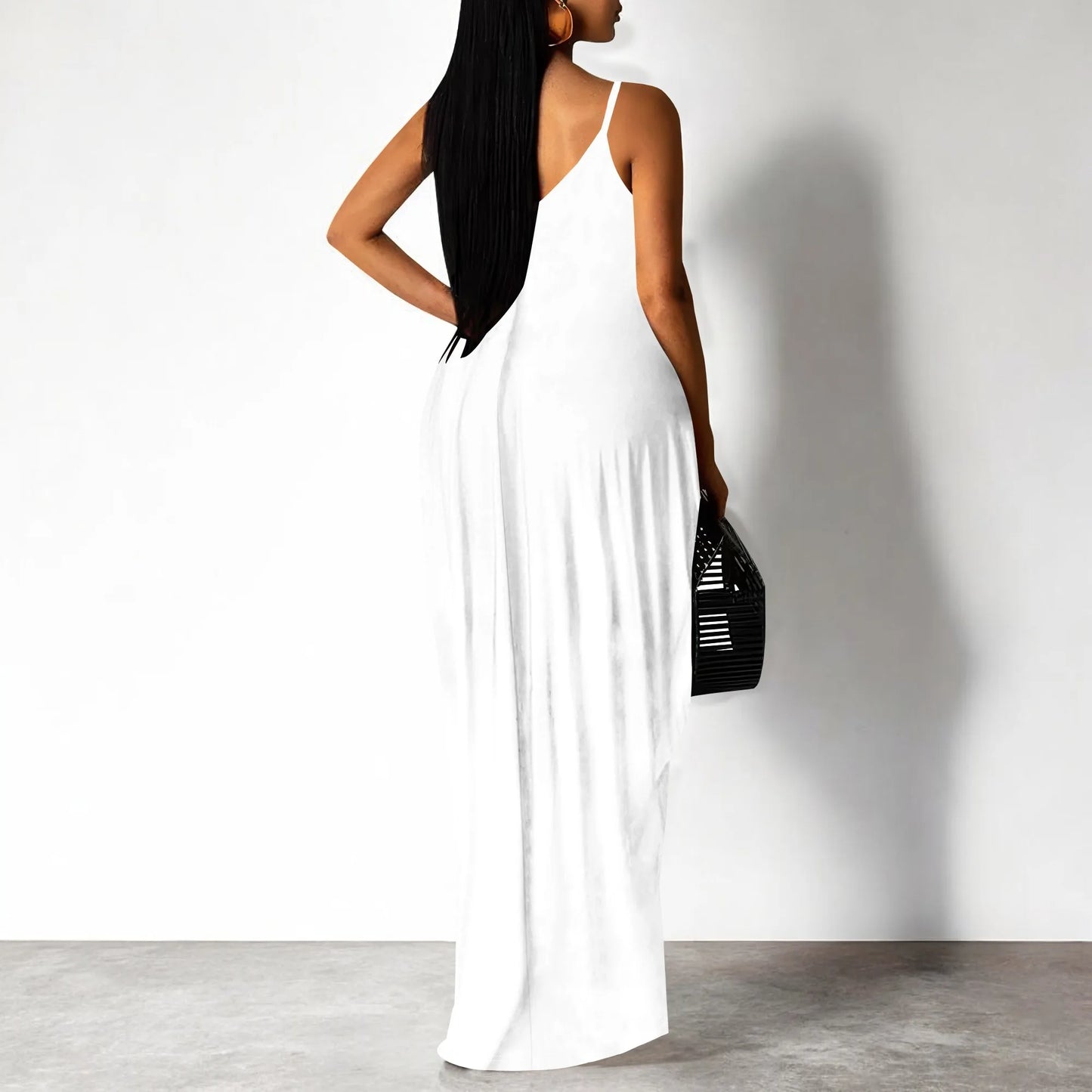 Faith Print Maxi Dress for Black Women S-3XL Afro Spiritual Sleeveless Long Dress with Quote “Kneel Before God”