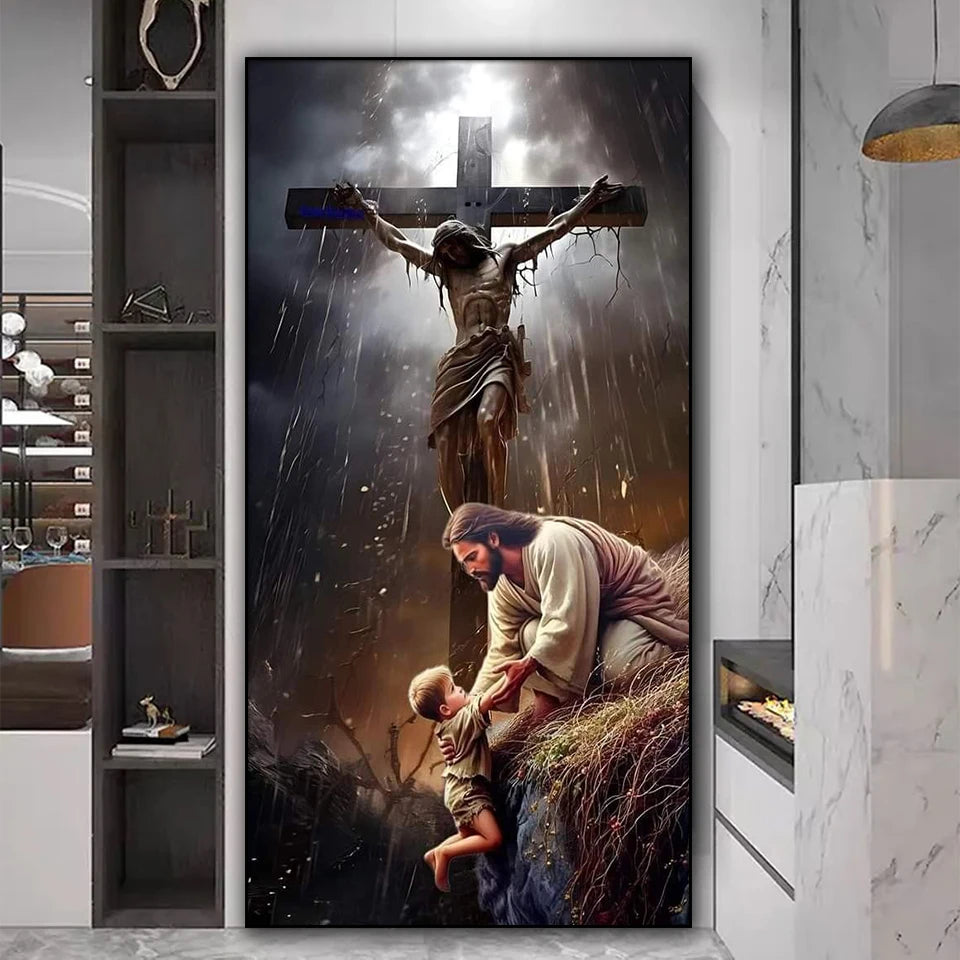 Jesus King James Version DIY Diamond Painting New 2025 Full Square Round Diamond Mosaic Embroidery Cross Stitch Craft Home Decor