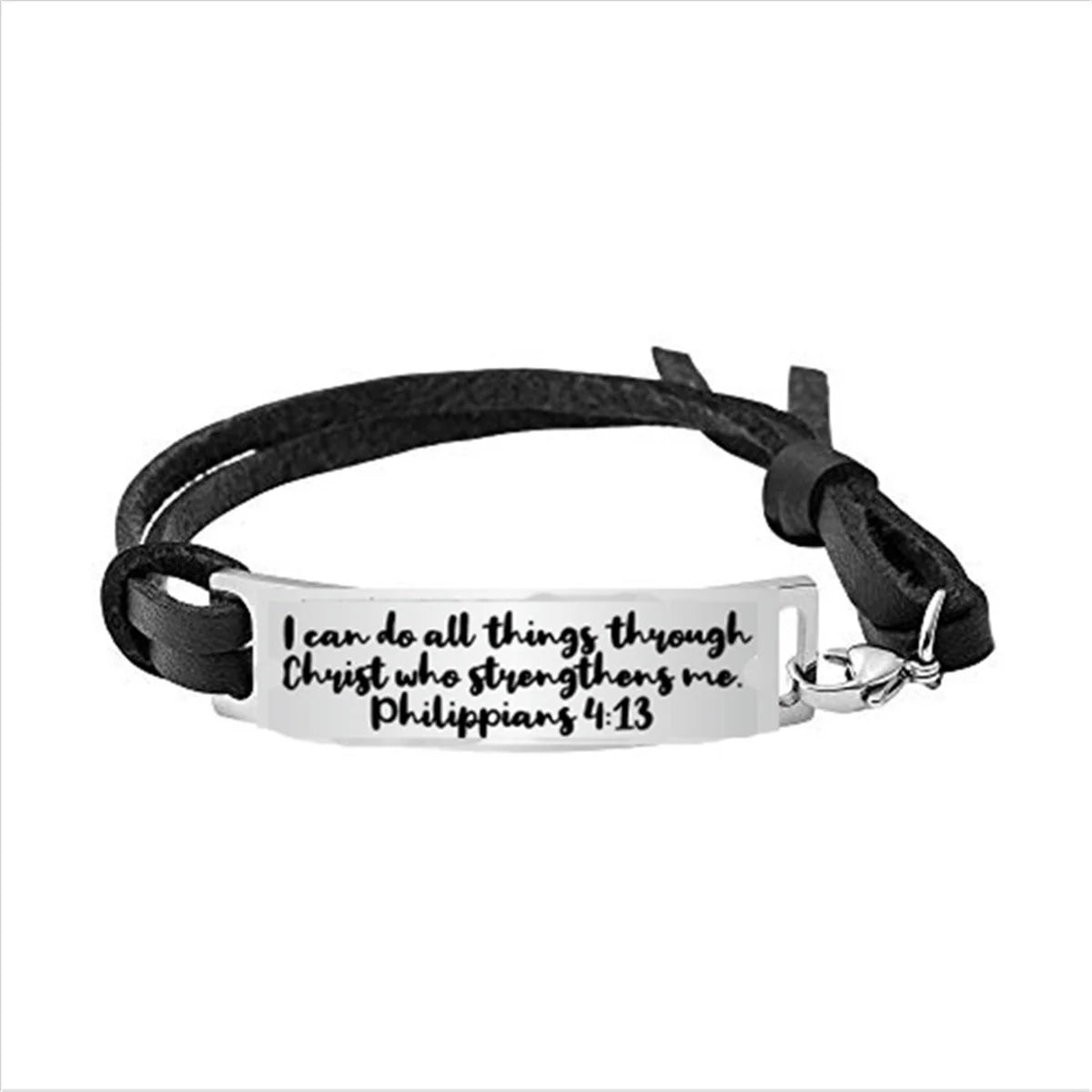 Religious Christian Gifts Christian Bracelet Religious Leather Bracelets Jewelry Christmas Encouragement Inspirational Bracelets