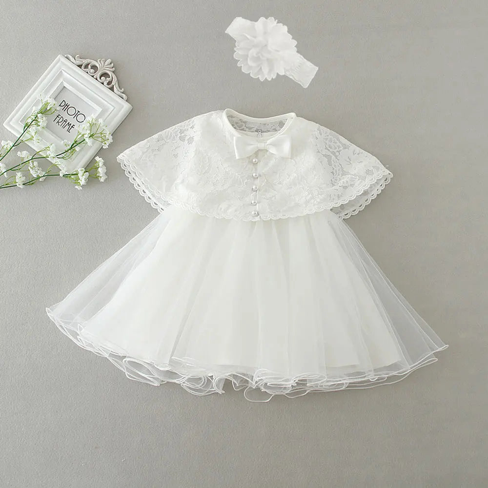 Hetiso Beige Baptism Infant Baby Girl Dresses Kids Party Dress Christening Dresses Newborn First Birthday Outfits Size 3-24 mont