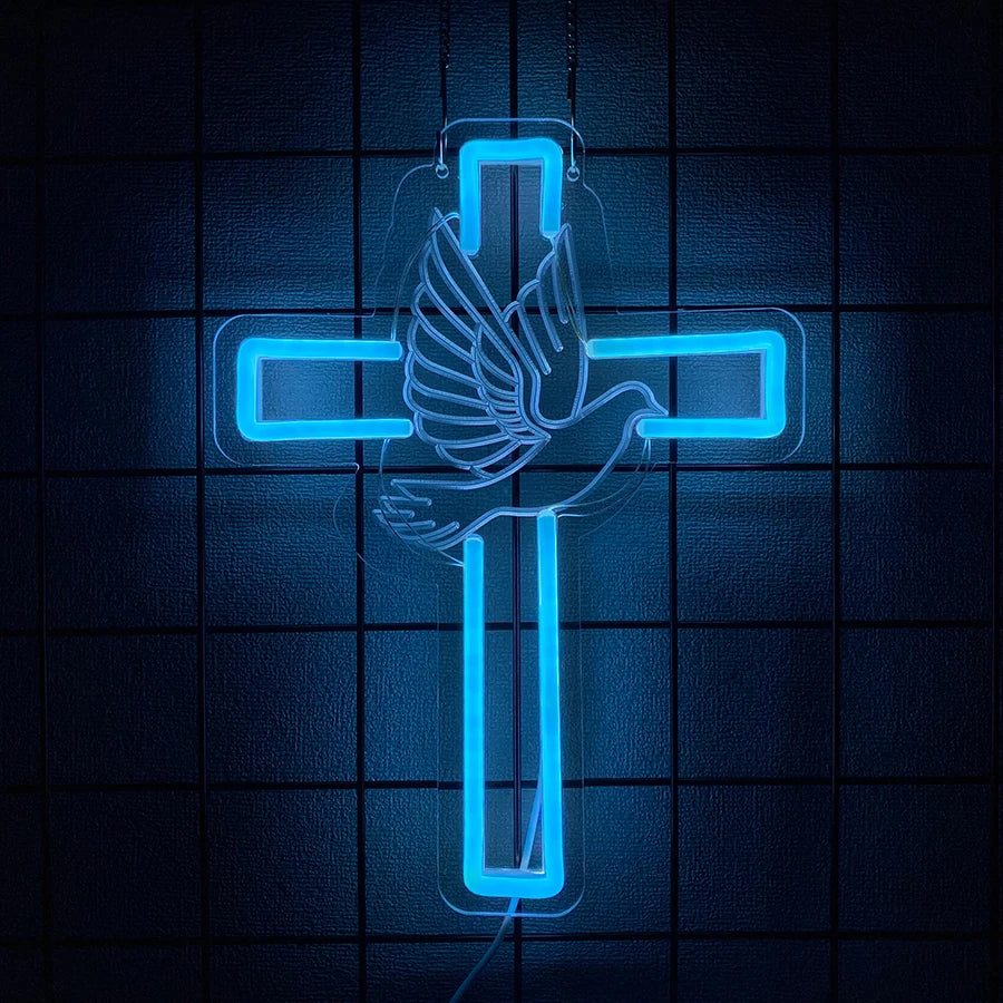 Cross Series Neon Sign For Wall Decor,Led Neon Light For Bedroom, Christian Decor, Religious Room, Easter,Church Decoration