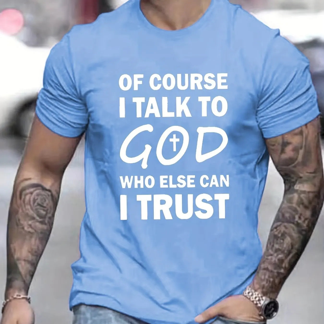 Talk To God Jesus T Shirt Print Tees for Casual Short Sleeve for Summer Spring Fall Oversized Tops As Gifts
