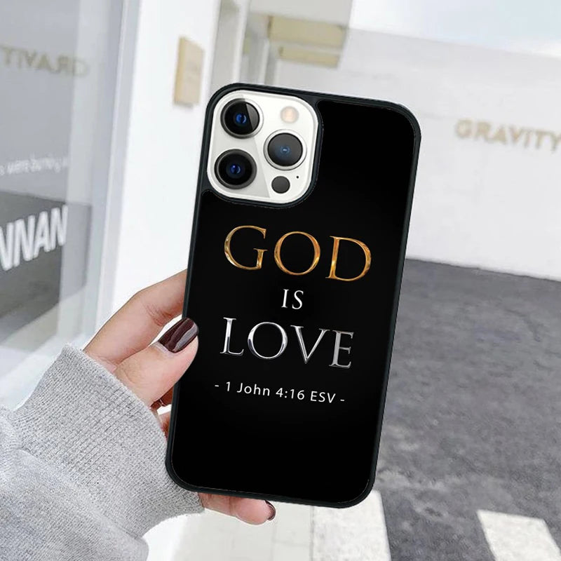 Faith Christian Religious Jesus Phone Case Cover For iPhone 15 16 11 13 14 Pro Max 12 mini Plus X XS Max XR Fundas