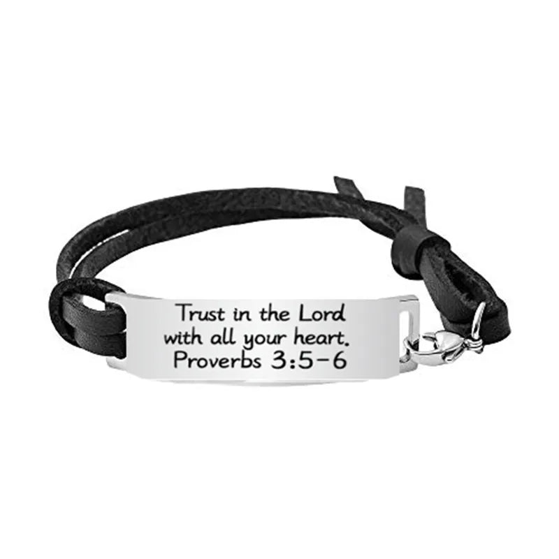 Religious Christian Gifts Christian Bracelet Religious Leather Bracelets Jewelry Christmas Encouragement Inspirational Bracelets