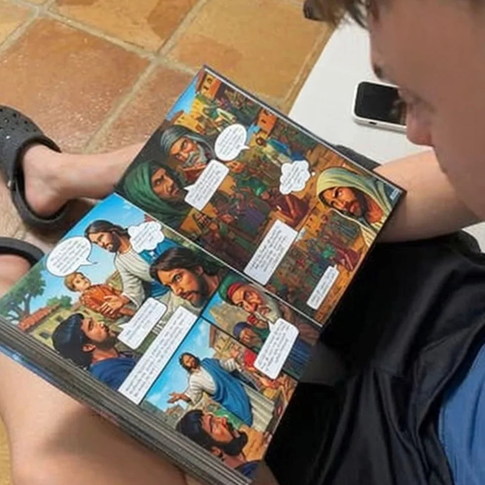 The Comic Bible Classic Stories From The Old and New Testaments Comic Book Bible Bible Study Reading Book for Christian Gift