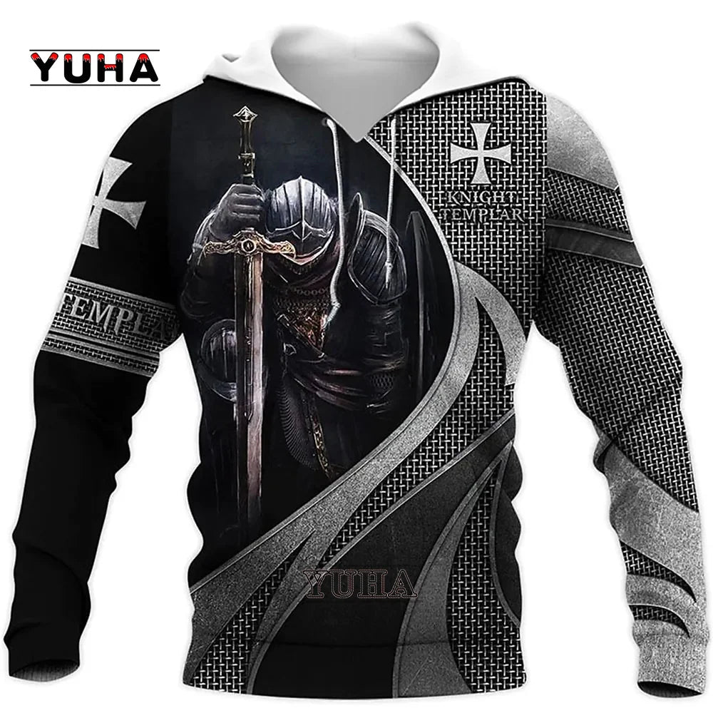 New Christian Jesus Men's Hoodie 3D Print Harajuku Clothes Fashion Hooded Sweatshirt Oversized Casual Pullover Tops