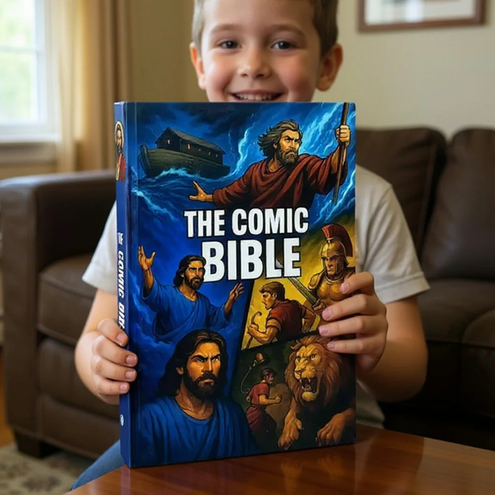 The Comic Bible Classic Stories From The Old and New Testaments Comic Book Bible Bible Study Reading Book for Christian Gift