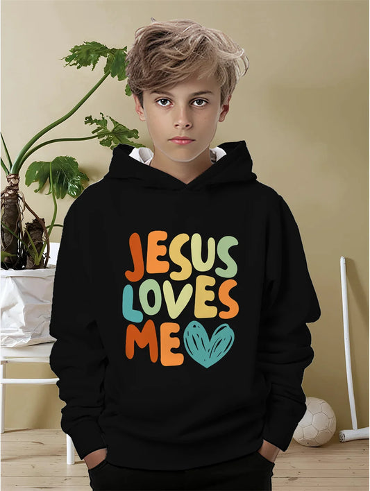 Jesus Bless Me Printed Children's Boy's Clothing Boys Sweatshirt Kids Clothes Girl Girls' Autumn Clothes Sweatshirts for Kids