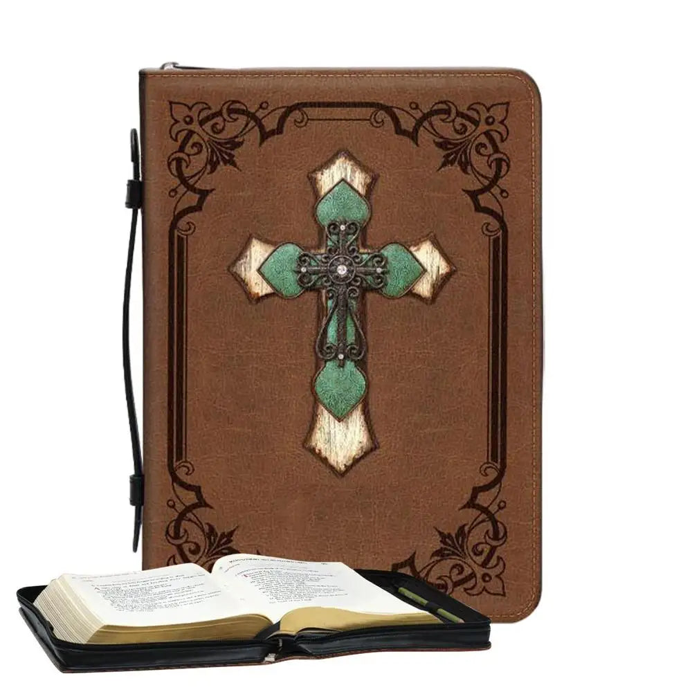 Bible Bags Creative Pattern Study Bible Cover With Handle Bible Book Cover For Scripture Study Bible Protector Bible Tote Bag