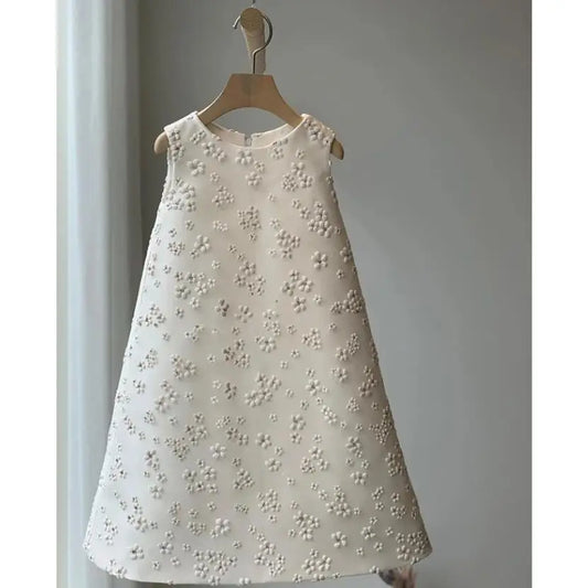 Spanish Vintage Lolita Princess Ball Gown Bow Sleeveless Design Infant Birthday Christening Dresses For Girl Easter Eid A1670