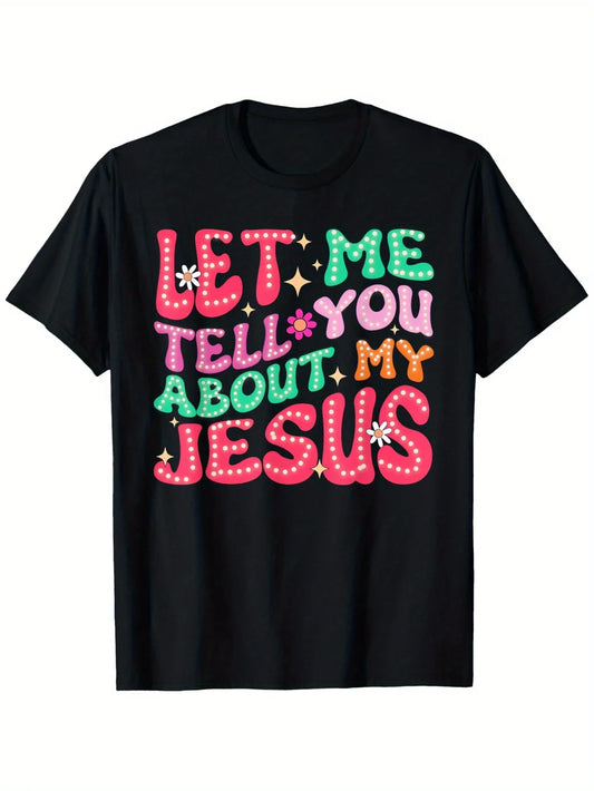EXpression of Faith short-sleeved T-shirt, daily wear, men's and women's T-shirt, machine washable, cotton top