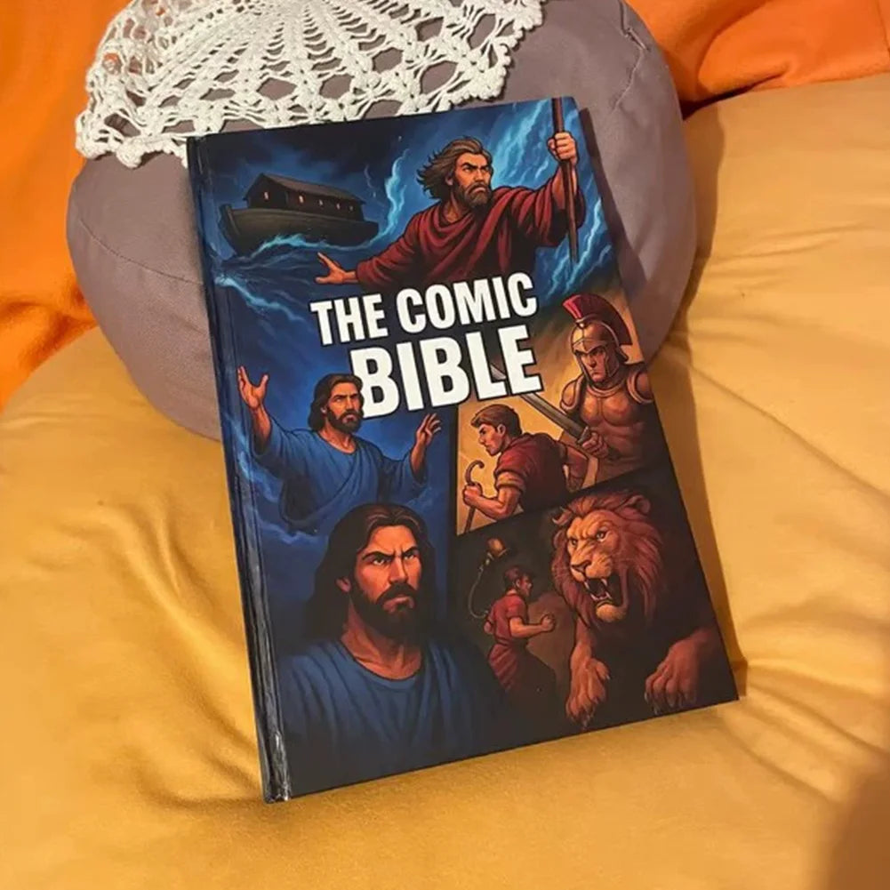 The Comic Bible Classic Stories From The Old and New Testaments Comic Book Bible Bible Study Reading Book for Christian Gift