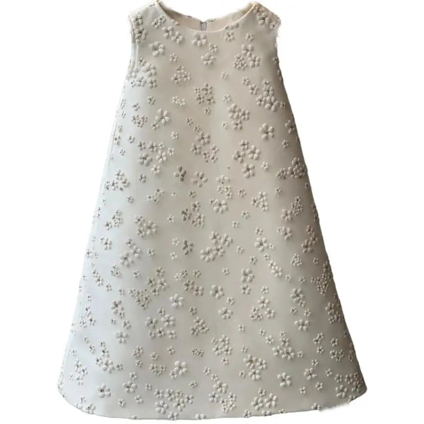 Spanish Vintage Lolita Princess Ball Gown Bow Sleeveless Design Infant Birthday Christening Dresses For Girl Easter Eid A1670