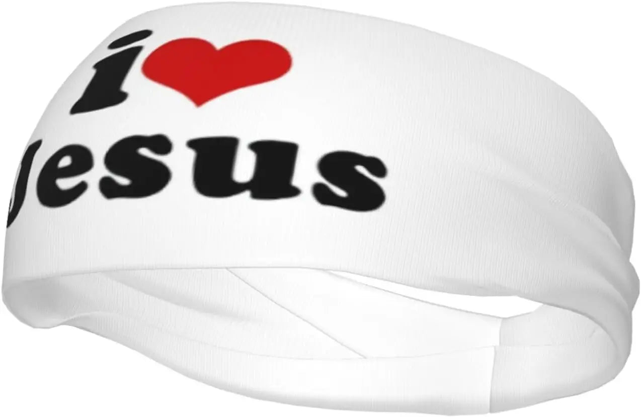 Jesus Christian Headbands Non Slip Sweatband Fashion Summer Hair Bands for Tennis,Basketball,Running,Gym,Working Out