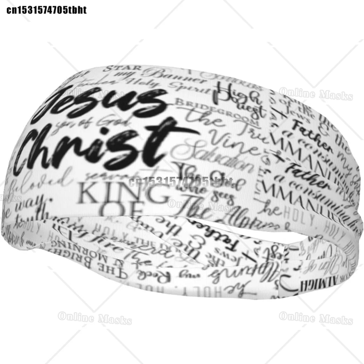 Jesus Christian Headbands Non Slip Sweatband Fashion Summer Hair Bands for Tennis,Basketball,Running,Gym,Working Out