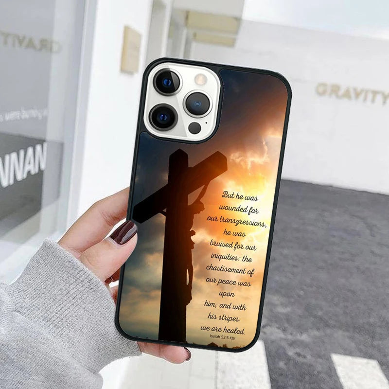 Faith Christian Religious Jesus Phone Case Cover For iPhone 15 16 11 13 14 Pro Max 12 mini Plus X XS Max XR Fundas